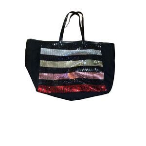 Victoria’s Secret multicolor sequin tote‎